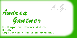 andrea gantner business card